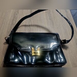 Vintage 1950s Empress Black and Red Purse